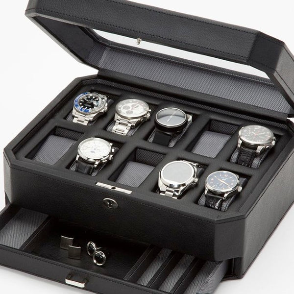 WOLF 10 Piece Windsor Watch Box with Drawer - Desires by Mikolay