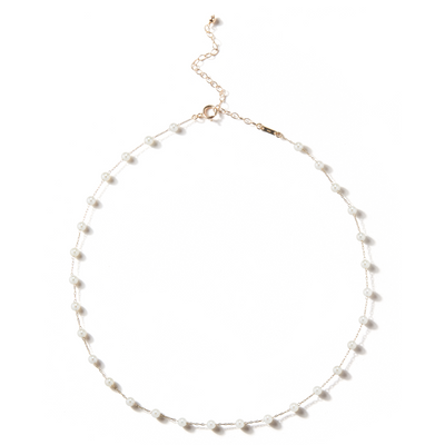 Mizuki Floating Akoya Pearl Chain Necklace