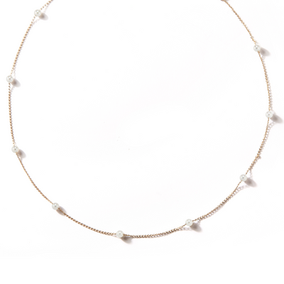 Mizuki Floating Pearl Chain Necklace