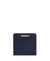 Gigi NY Navy Mini Foldover Wallet Pebble Grain Leather