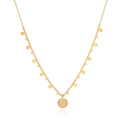 Anna Beck Classic Circle & Charm Necklace