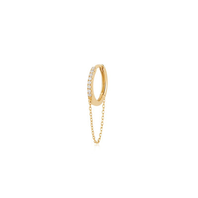 AURELIE GI Berlin Draped Chain Diamond Hoop