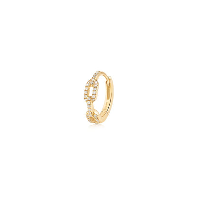 AURELIE GI London Chain Link Huggie Hoop