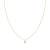 AURELIE GI Pirouette Floating Diamond Necklace