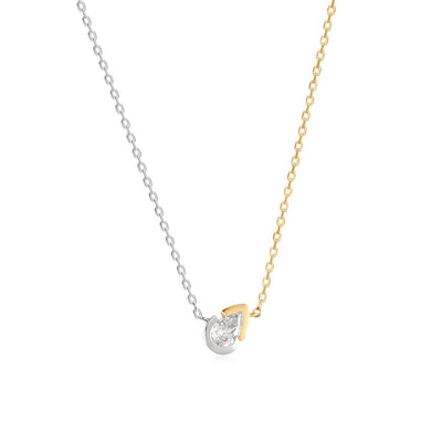 Aurelie Gi Two-Tone Sanilia Diamond Necklace