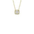 Shy Creation Baguette Diamond Cushion Necklace