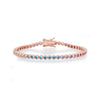 Bezel Set Rainbow Tennis Bracelet