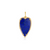 Tara Mikolay Large Lapis and Diamond Heart Charm