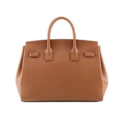 Teddy Blake Gigi Palmelatto Gold 13" Bag - Camel Brown