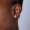 Diamond Cluster Stud Earrings