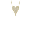 Shy Creation Pave Diamond Heart Necklace