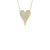 Shy Creation Pave Diamond Heart Necklace