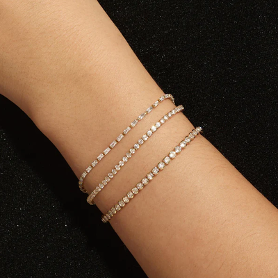 Eklexic Bezel CZ Tennis Bracelet