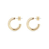 Eklexic Zo Huggie Hoops in Gold