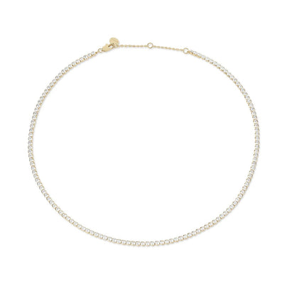 Eklexic Round CZ Tennis Necklace