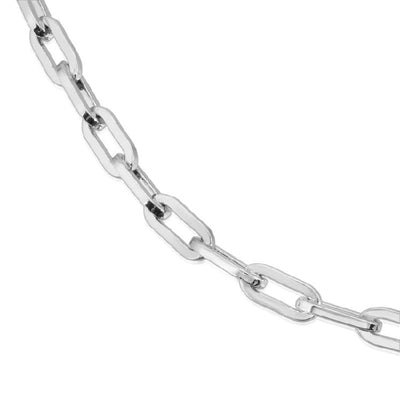 Eklexic Silver Medium Link Chain Bracelet