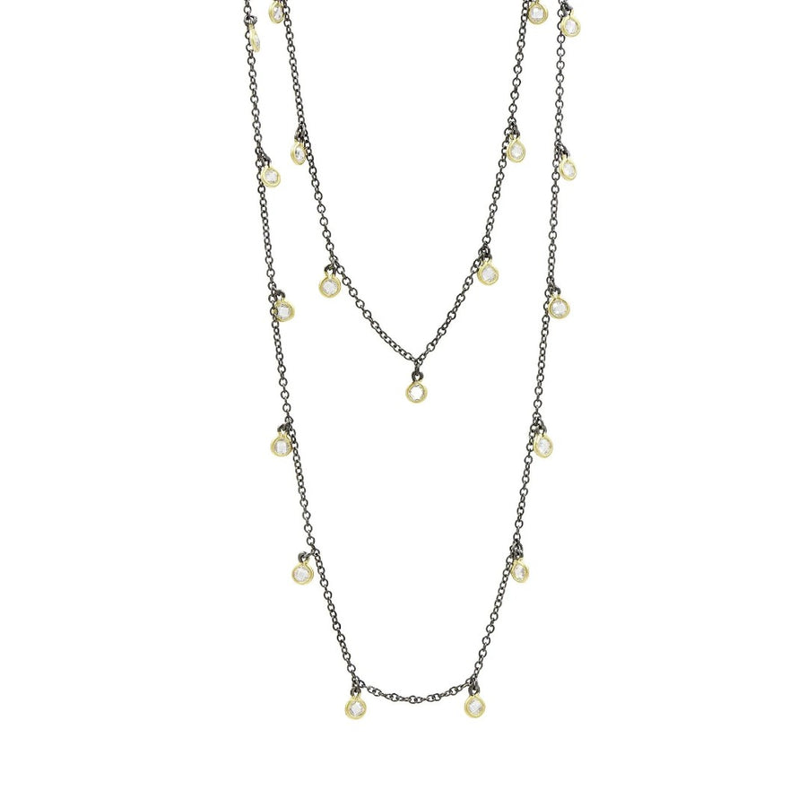 Freida Rothman:Black Pave Mini Clover Necklace – FREIDA ROTHMAN