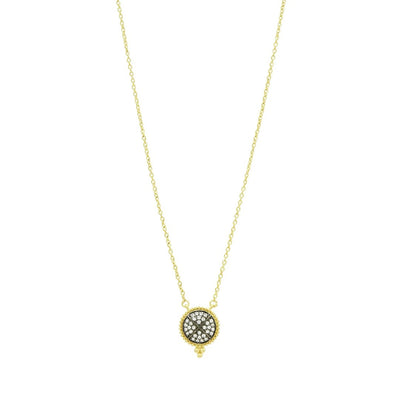 Freida Rothman Signature Pave Disc Necklace