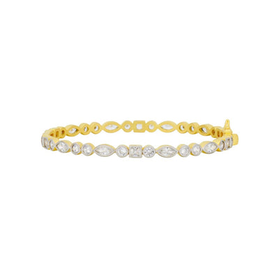 Freida Rothman Signature Mixed Shape Bangle