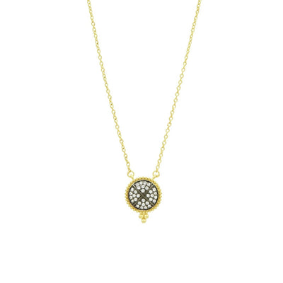 Freida Rothman Signature Pave Disc Necklace