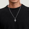 Gabriel & Co. Brushed Finish Cross Pendant