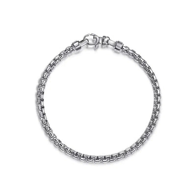 Gabriel & Co. Round Box Chain Men's Bracelet