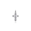 Gabriel & Co. Brushed Finish Cross Pendant