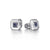 Gabriel & Co. Square Cufflinks with Princess Cut Sapphire Stones