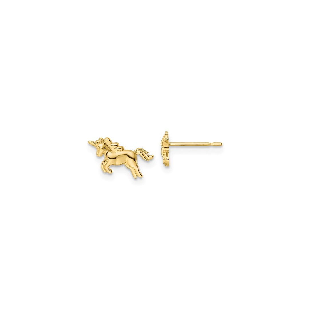 Peoples Jewellers Cubic Zirconia Beaded Unicorn Stud Earrings in 14K Gold|Peoples  Jewellers | Kingsway Mall