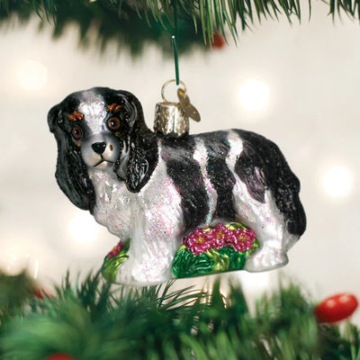 Old World Christmas King Charles Spaniel Ornament