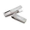 M-Clip Stainless Brushed With Etched Chevron Money Clip