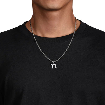 Gabriel & Co. Chai Pendant Men's Necklace