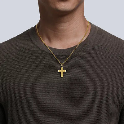 Gabriel & Co. Brushed Finish Cross Pendant