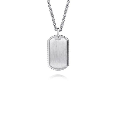 Gabriel & Co. Sterling Silver Dog Tag Pendant