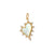 Monica Rich Kosann Mother of Pearl Heart Charm with Diamonds