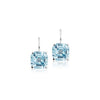 Jane Taylor Octagonal Drop Earring in Blue Topaz