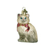 Old World Christmas Grey Himalayan Kitty Ornament