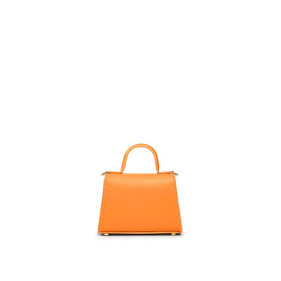 Teddy Blake Ava Vitello Gold 6" Bag - Orange