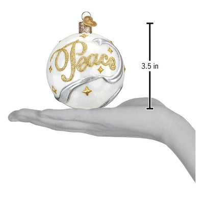 Old World Christmas Peace & Joy Round Ornament