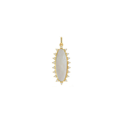 Rachel Reid Elongated Mother of Pearl Charm