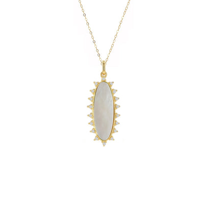 Rachel Reid Elongated Mother of Pearl Charm