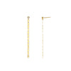 Rachel Reid Shimmer Chain Drop Earrings