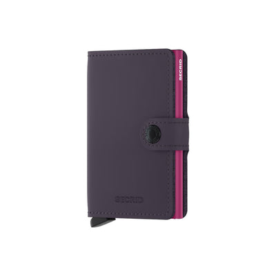 Secrid Mini Wallet Matte Dark Purple-Fuchsia