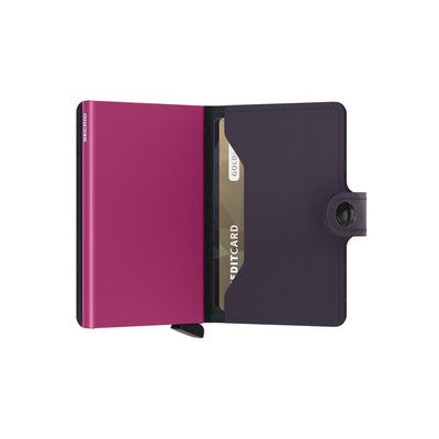 Secrid Mini Wallet Matte Dark Purple-Fuchsia