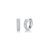 Shy Creation Diamond Baguette Huggie Hoops