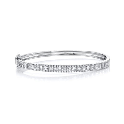 Shy Creation Baguette Diamond Bangle