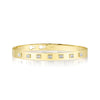 Shy Creation Baguette Diamond Latch Lock Bangle