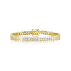 Shy Creation Baguette Diamond Tennis Bracelet