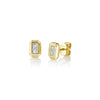 Shy Creation Baguette Diamond Geo Cut Earrings