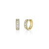 Shy Creation Baguette & Marquise Diamond Hoops